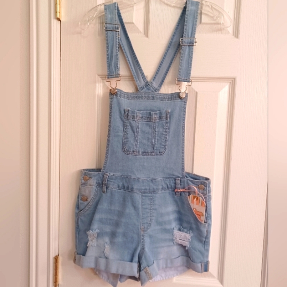 Jean Short Overalls